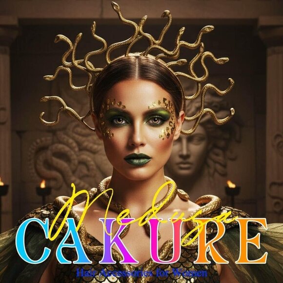 Medusa Snake Headpiece Gold Snake Headband Halloween Festival Hair Accessory main image 7